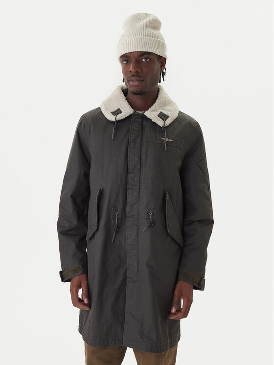 Aeronautica Militare Parka 252AB3020UCT04215 Zielony Regular Fit