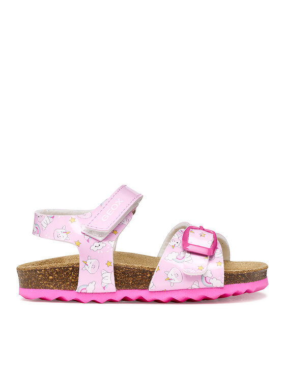 Geox Sandały B Sandal Chalki Girl B922RA 000FC C8206 S Różowy