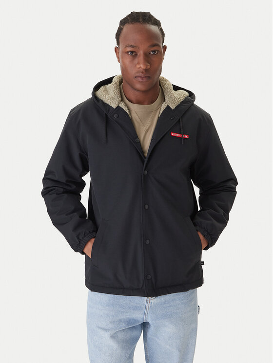 Quiksilver Kurtka przejściowa Rain Cloud EQYJK04186 Czarny Regular Fit