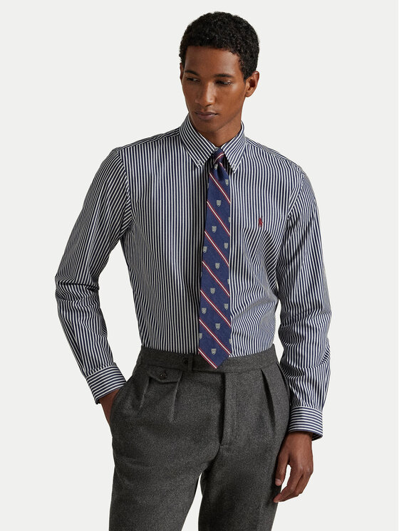 Polo Ralph Lauren Koszula 710929346022 Granatowy Custom Fit
