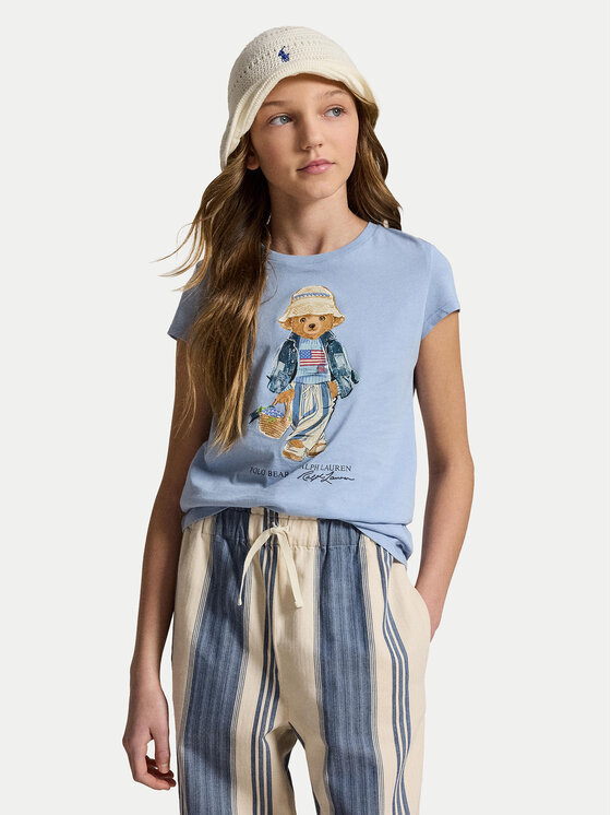 Polo Ralph Lauren T-Shirt 313A11759002 Błękitny Regular Fit
