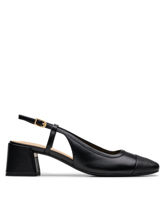 Clarks Czółenka Nyta45 Sling 26181320 Czarny