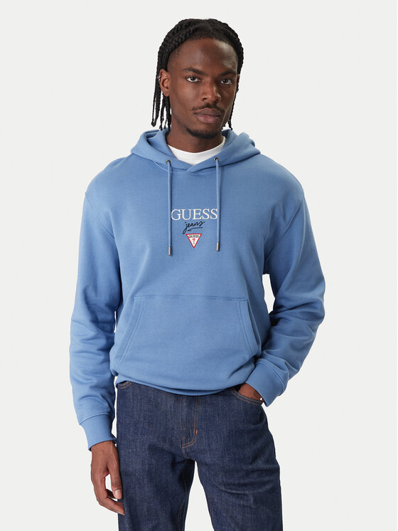 Guess Jeans Bluza 180299 Błękitny Classic Fit