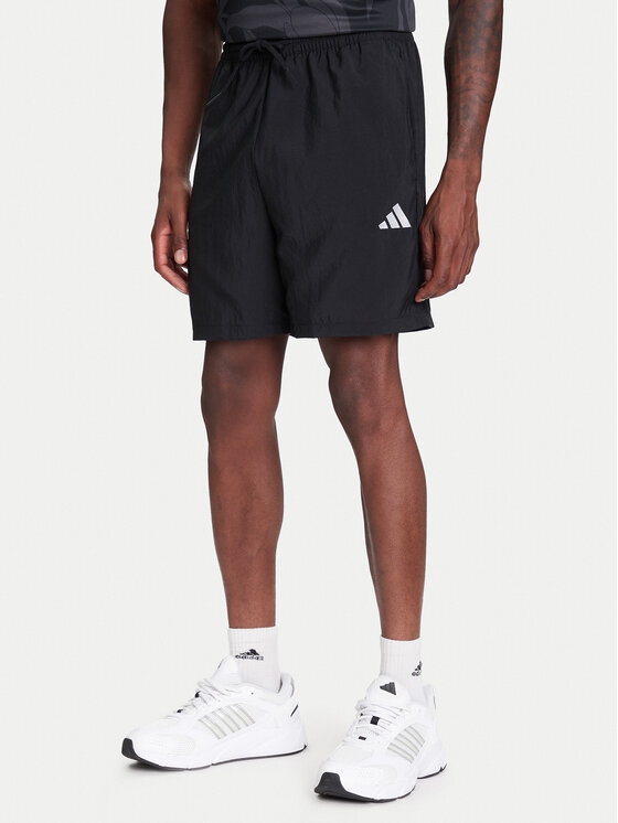 adidas Szorty sportowe Essentials Small Logo Chelsea JF1117 Czarny Regular Fit