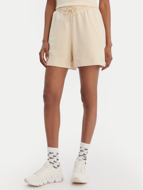 Reebok Szorty sportowe Jacqueline RK25500CCW Beżowy Regular Fit