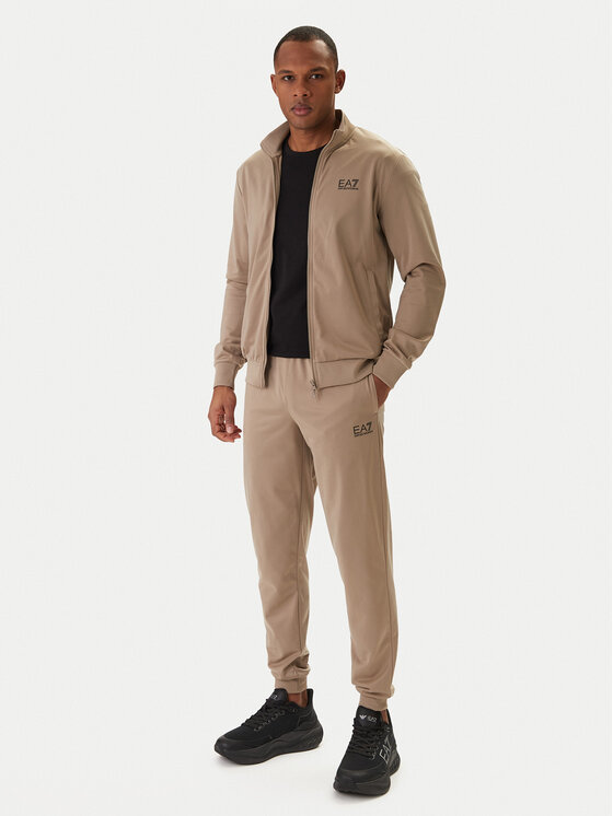 EA7 Emporio Armani Dres 8NPV65 PJHCZ Beżowy Regular Fit
