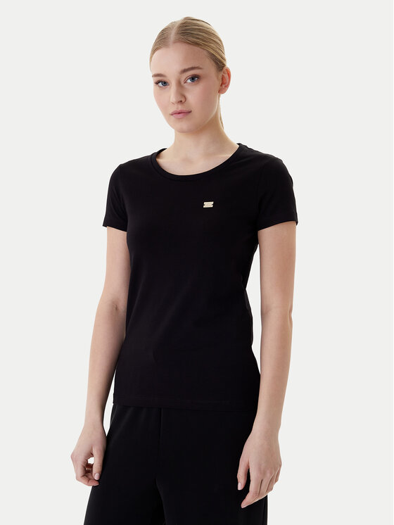 EA7 Emporio Armani T-Shirt 7W001045 AF10373 UC001 Czarny Slim Fit