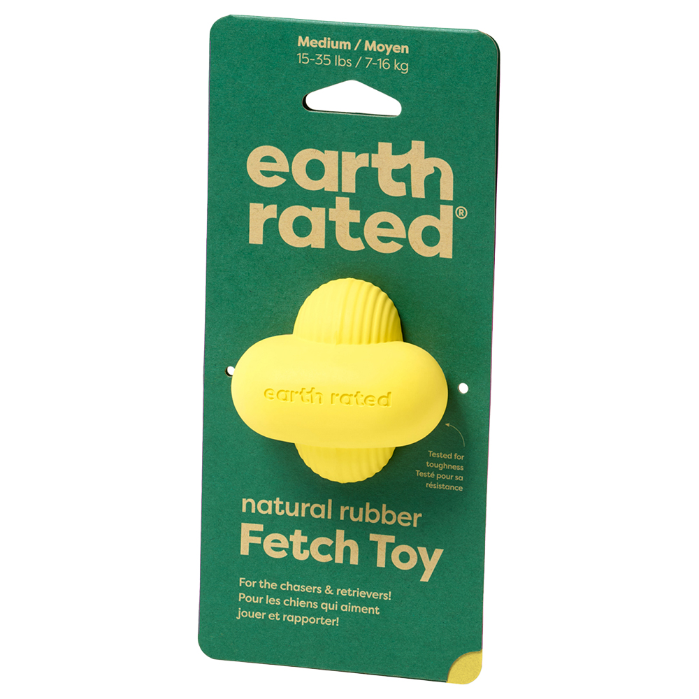 Earth Rated zabawka do aportowania z naturalnej gumy - Rozmiar M: Ø 6,4 cm