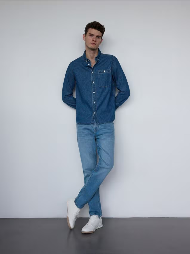 Reserved - Jeansy slim fit - niebieski