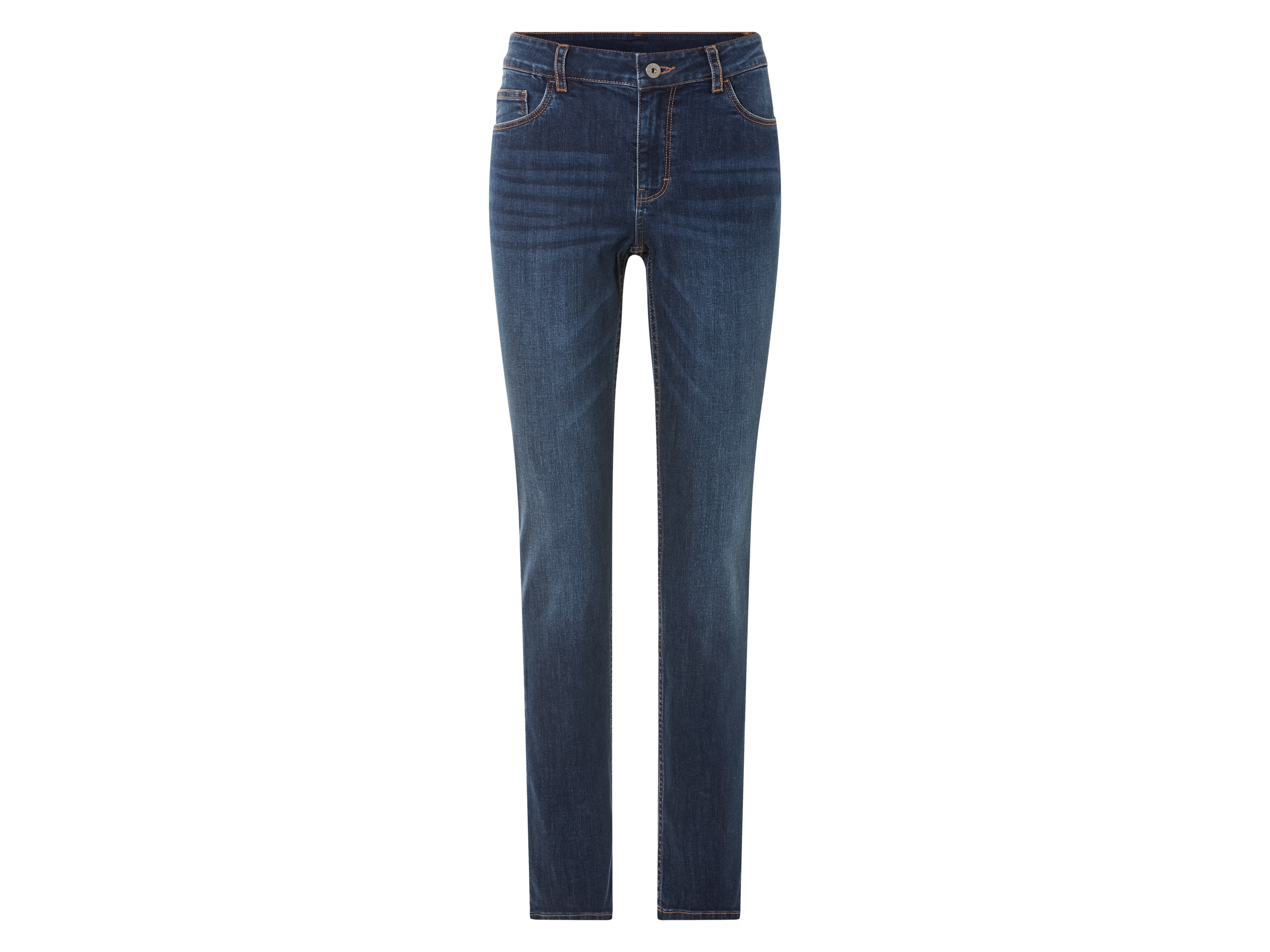 esmara® Jeansy damskie slim fit (Niebieski, 42 (krótkie))