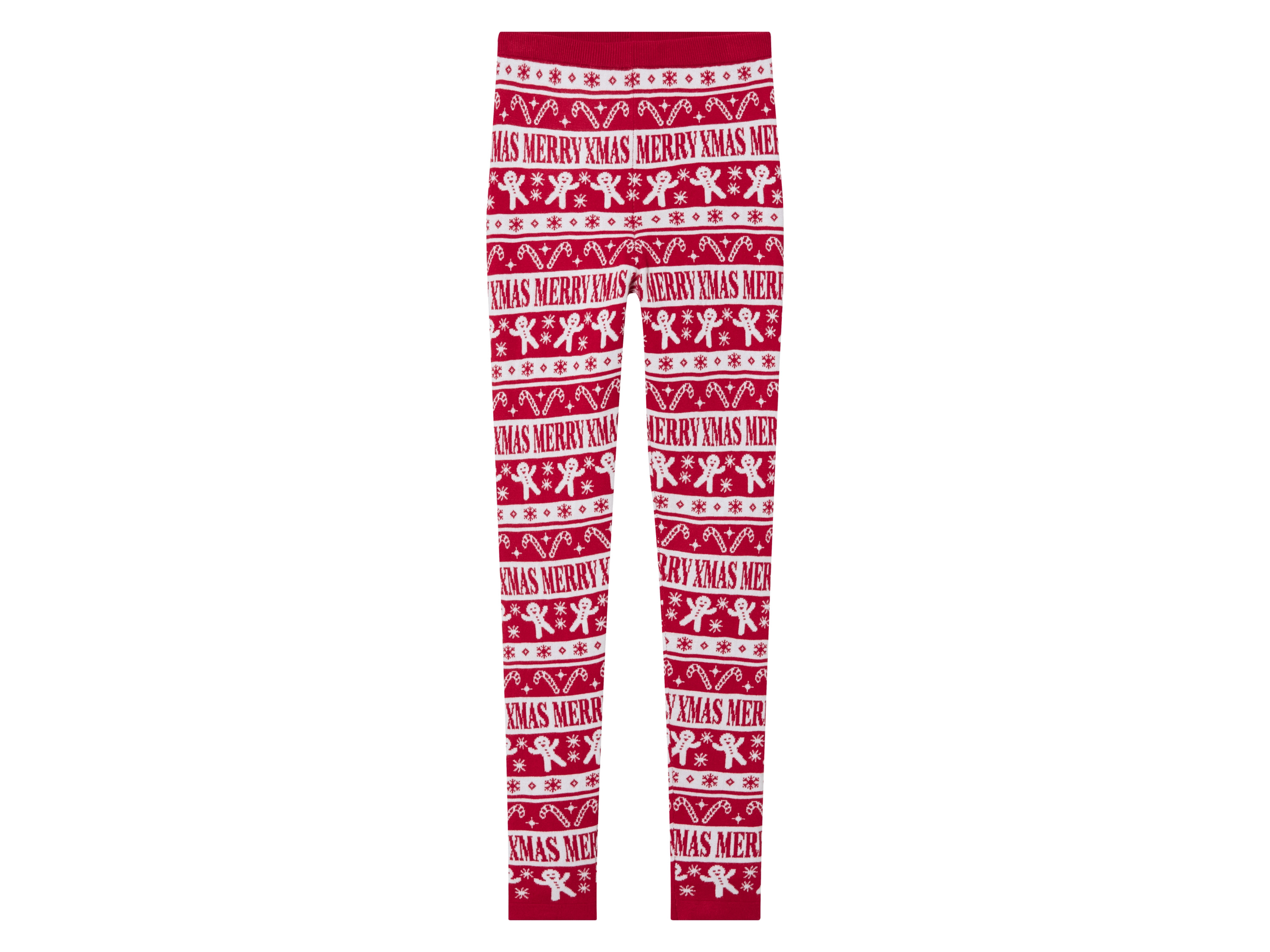 pepperts!® Legginsy świąteczne dziewczęce z dzianiny (Czerwony, 158/164)