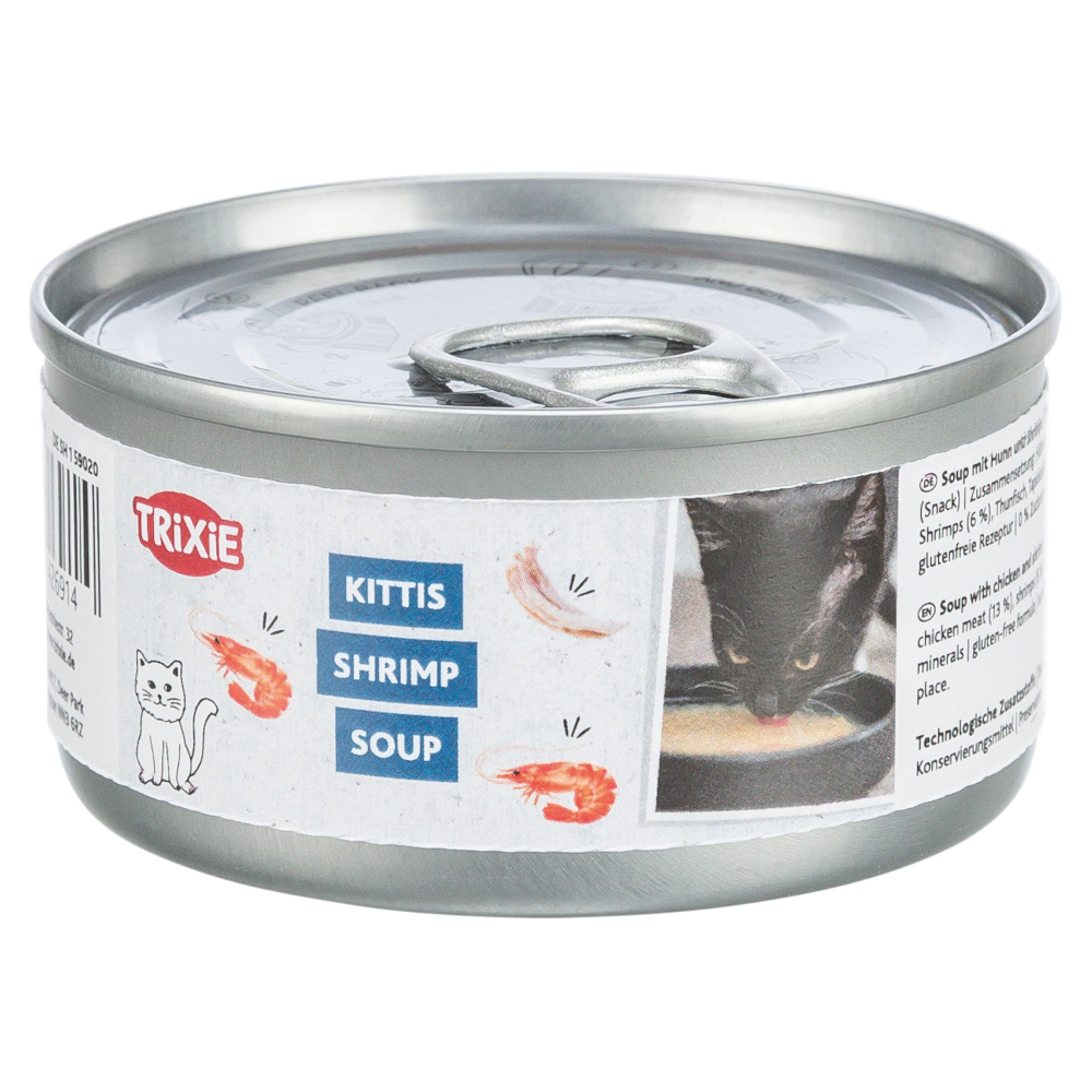 Korzystny pakiet Trixie Kittis Soup, 8 x 80 g - Kurczak i krewetki