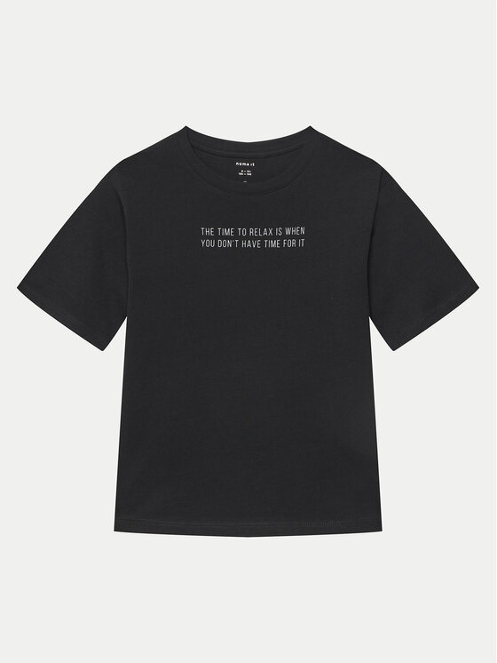 NAME IT T-Shirt Bocalle 13241851 Czarny Regular Fit