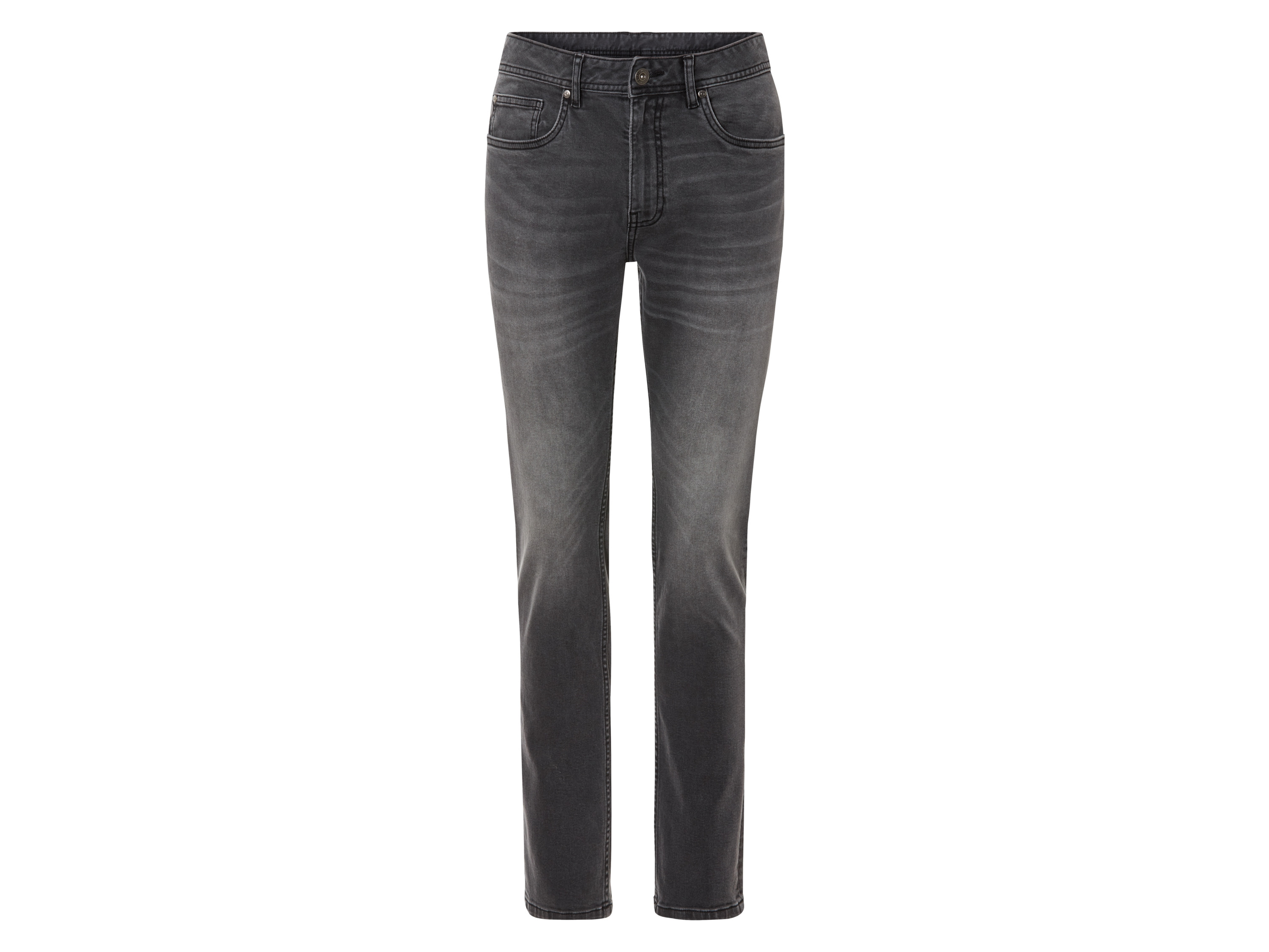 LIVERGY® Jeansy męskie bawełniane Slim Fit (Ciemnoszary, 54 (38/34))