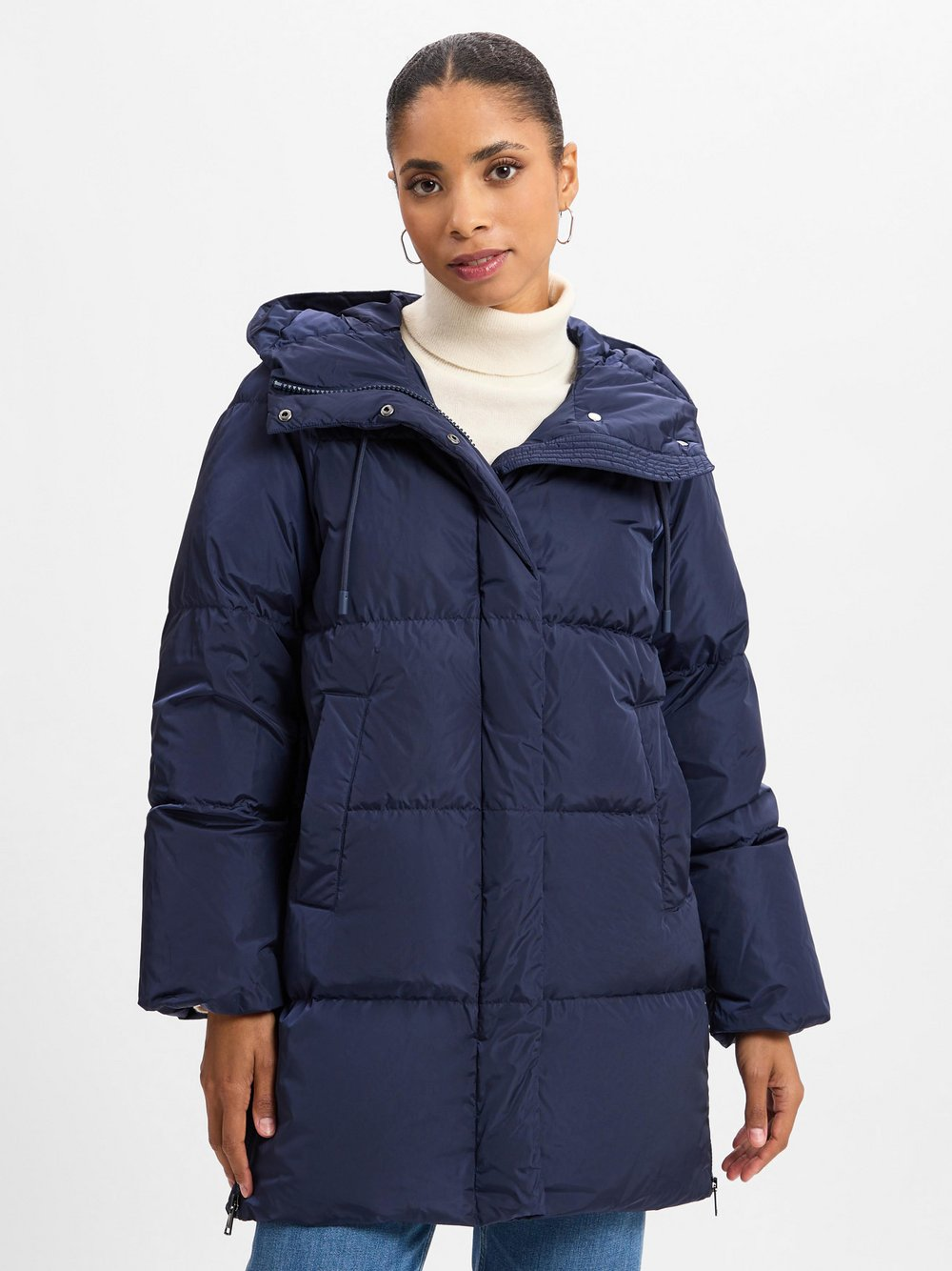 Weekend Max Mara Damski płaszcz puchowy - NEWBEMBO Kobiety Sztuczne włókno niebieski, 36