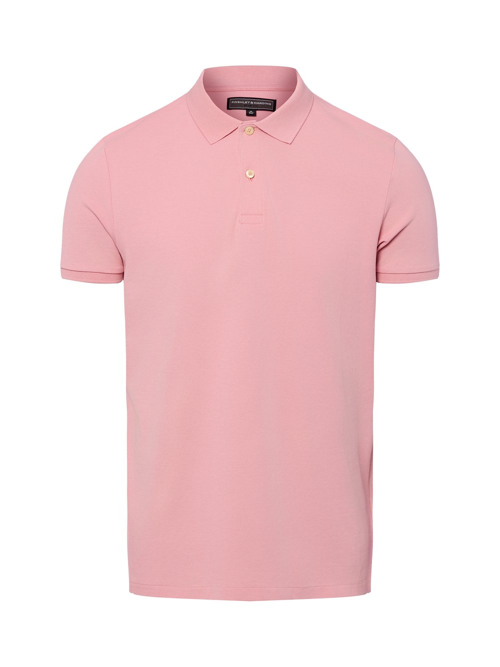 Finshley & Harding Męska koszulka polo Mężczyźni Bawełna różowy, M