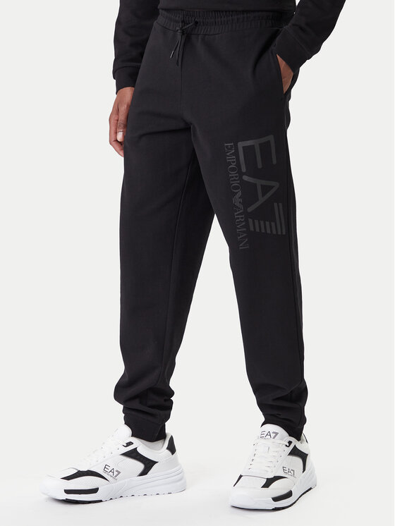 EA7 Emporio Armani Spodnie dresowe 7M001415 AF22266 MC005 Czarny Regular Fit