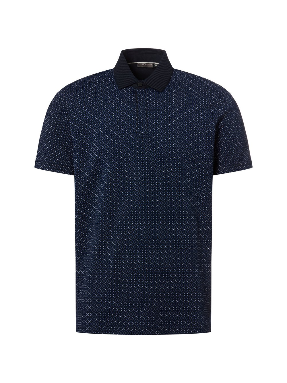 Finshley & Harding Męska koszulka polo Mężczyźni Bawełna niebieski, XL