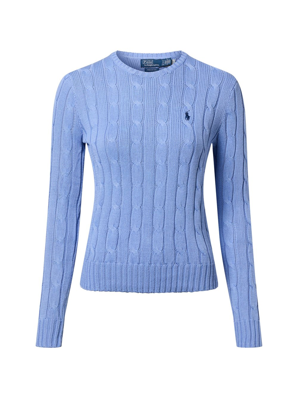 Polo Ralph Lauren Sweter damski z dzianiny Kobiety Bawełna niebieski, XL