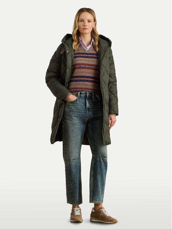 LAUREN RALPH LAUREN Kurtka puchowa 297P04087002 Zielony Regular Fit