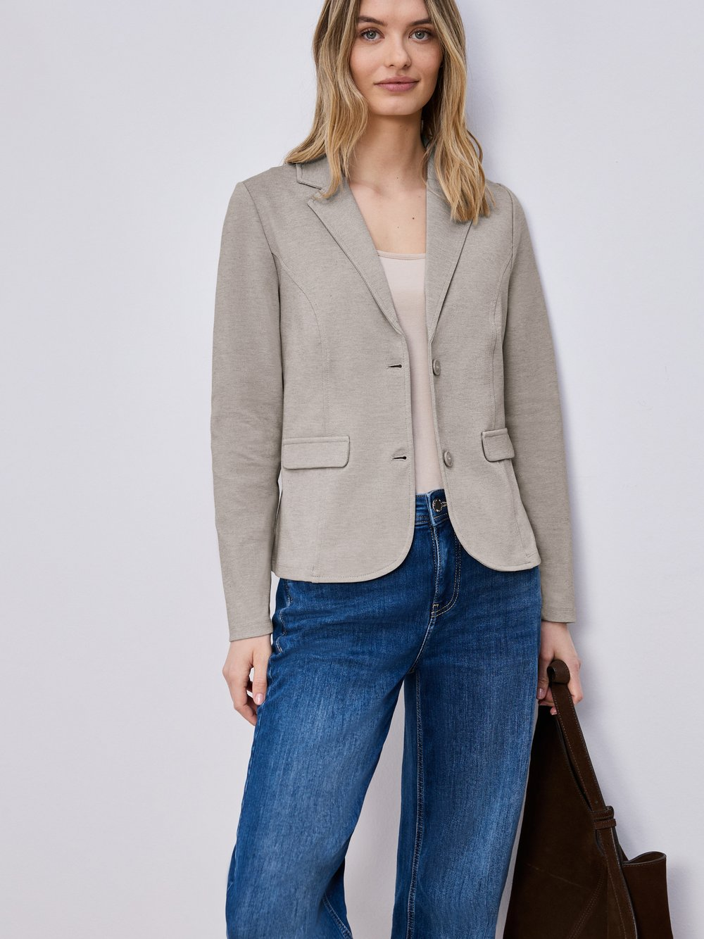 Street One Damska bluza dresowa Kobiety brązowy, 42