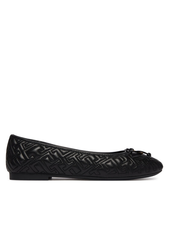 Tommy Hilfiger Baleriny Th Quilted Ballerina FW0FW09264 Czarny