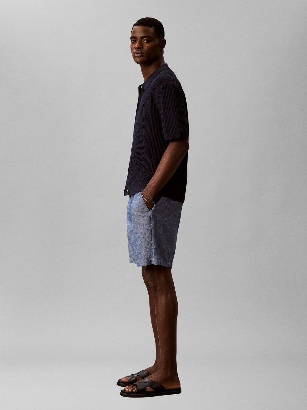 Calvin Klein Jeans Szorty Mężczyźni Bawełna niebieski, M