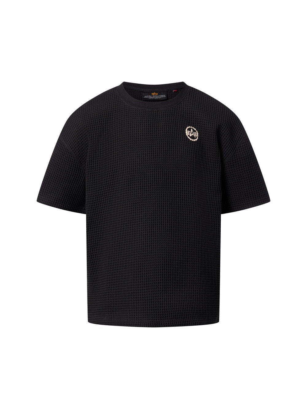 Alpha Industries Koszulka męska - Studio Waffle Mężczyźni Bawełna czarny, M