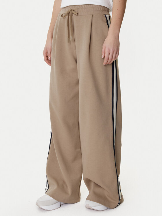 Weekend Max Mara Spodnie dresowe Perdoni 2615781051 Beżowy Wide Leg