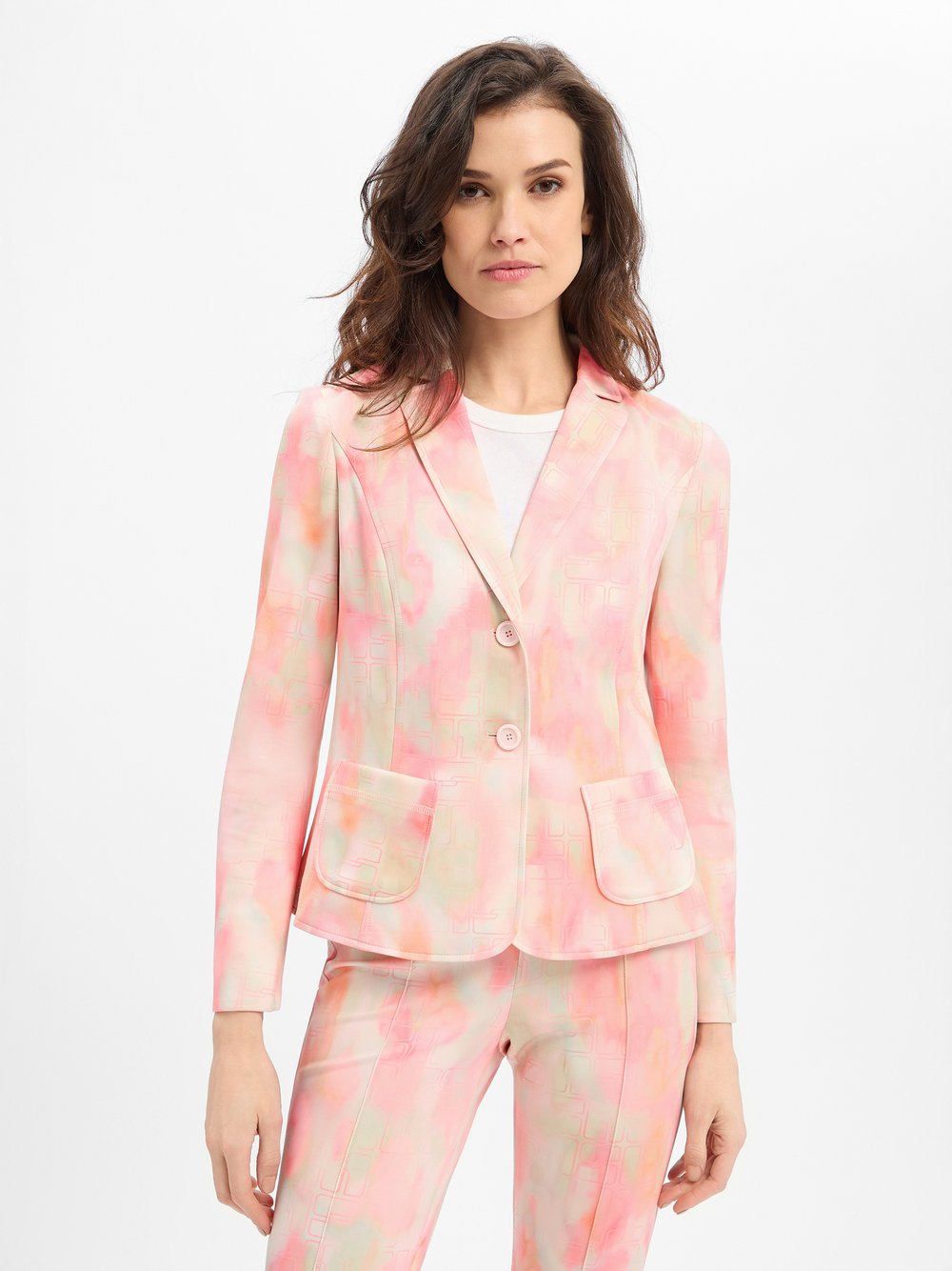 Marc Cain Damska bluza dresowa Kobiety wielokolorowy|różowy, 44