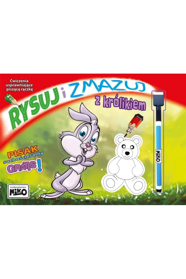 Rysuj i zmazuj z królikiem