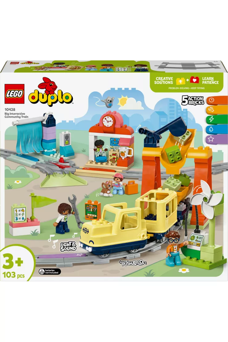 LEGO DUPLO Duży interaktywny pociąg miejski 10428