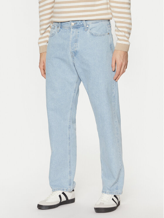Jack & Jones Jeansy Eddie 12252646 Niebieski Loose Fit