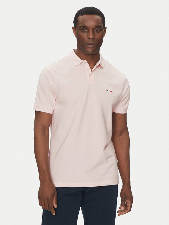 Hechter Paris Polo 74004 151902 Różowy Regular Fit