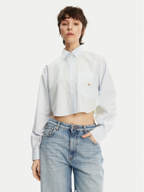 Calvin Klein Jeans Koszula J20J225078 Błękitny Regular Fit