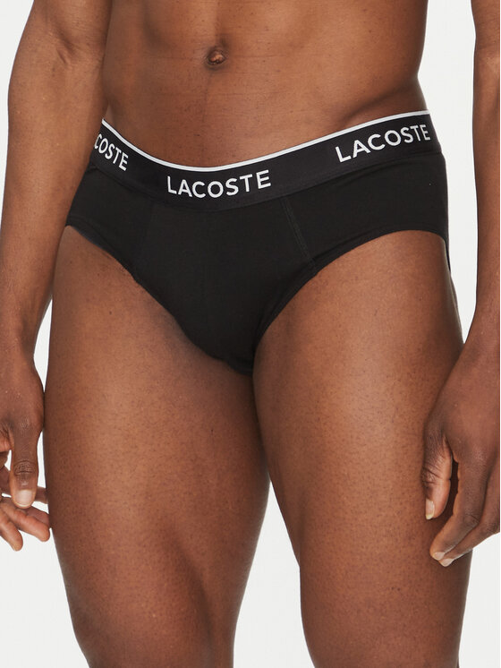 Lacoste Komplet slipów 8H1293 Czarny