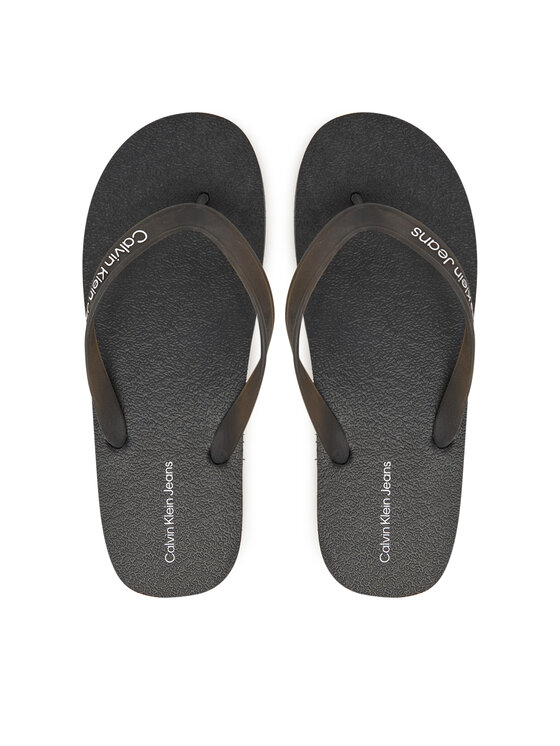Calvin Klein Jeans Japonki Thong+ Tpu YM0YM01265 Czarny