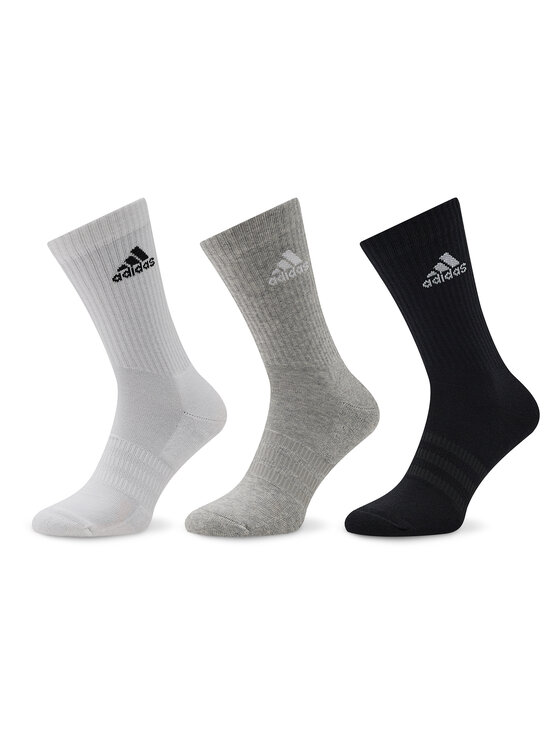 adidas Skarpety długie Cushioned Crew Socks 3 Pairs IC1311 Szary