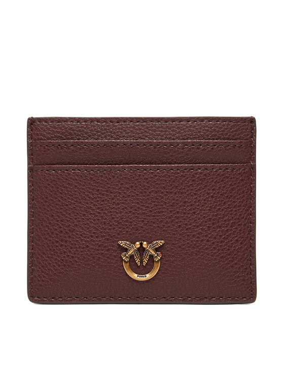 PINKO Etui na karty kredytowe Card Holder Simply AI 25-26 PCPL 103762 A29Q Brązowy