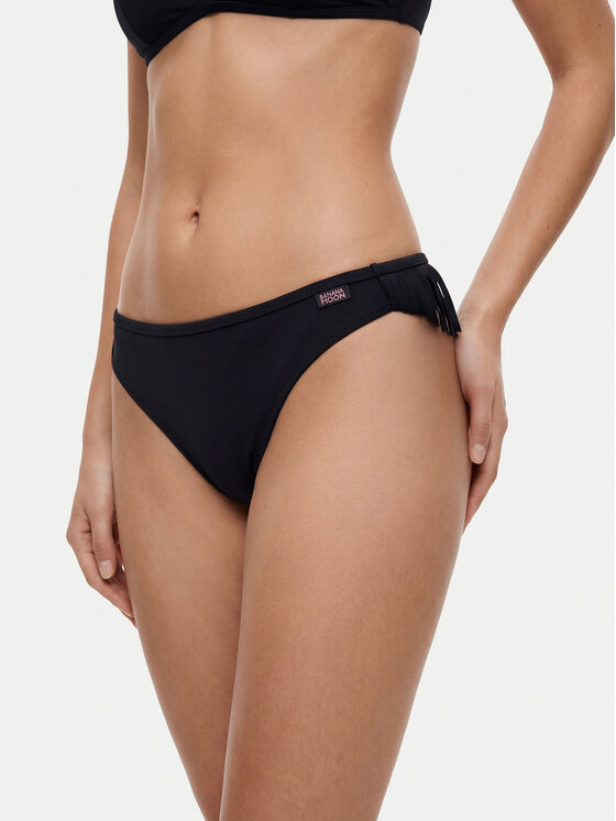 Banana Moon Dół od bikini Vanita Fringes LSE01 Czarny