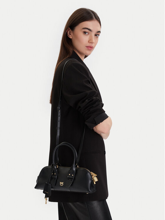 PINKO Torebka Bowling Bag Baguette AI 25-26 PLTT 105334 A0QO Czarny