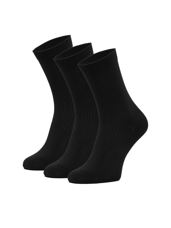 Nine West Skarpety długie CEO_BR_NW_25081_W_AW25 (3 PACK) Czarny