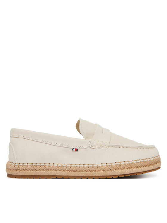 Tommy Hilfiger Espadryle Flexible Hilfiger Sde Espadrille FM0FM05794 Écru