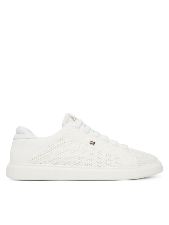 Tommy Hilfiger Sneakersy Th Icon Light Knit Sneaker FW0FW09401 Biały