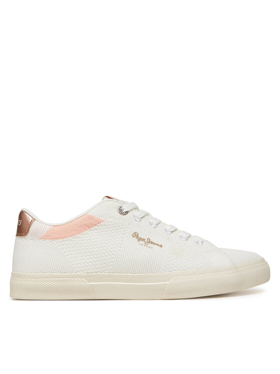 Pepe Jeans Sneakersy Kenton Knit PLS31601 Biały