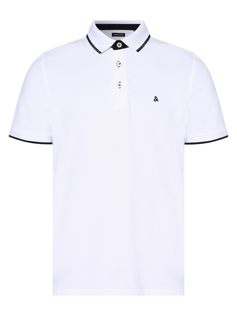 Jack & Jones Męska koszulka polo Mężczyźni Bawełna biały, XL