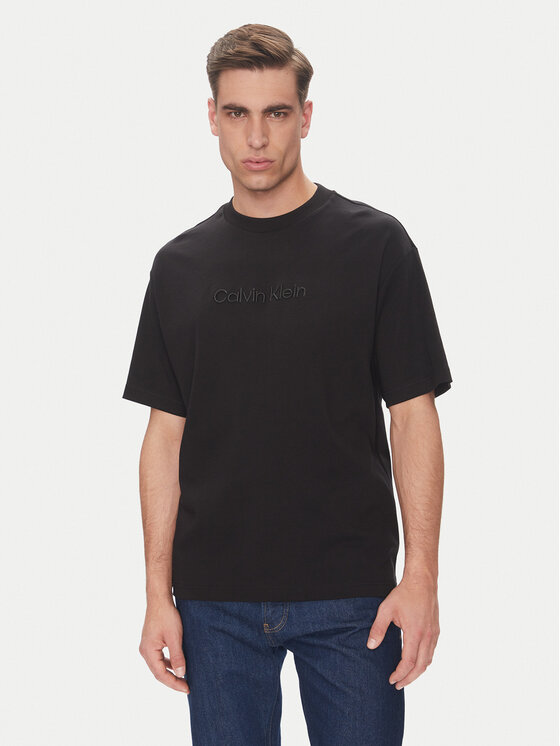 Calvin Klein T-Shirt LV04LC206G Czarny Relaxed Fit