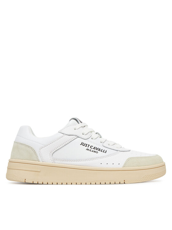 Just Cavalli Sneakersy 78QA3SM8 ZPA90 Biały