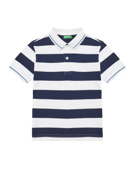 United Colors Of Benetton Polo 39QAC301T Granatowy Regular Fit