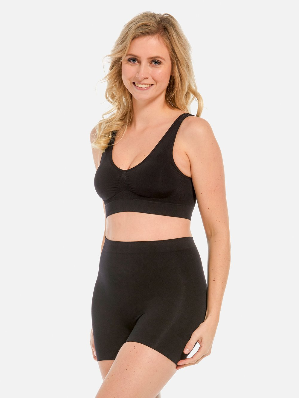 MAGIC Bodyfashion Damska bielizna modelująca Kobiety Sztuczne włókno czarny, L